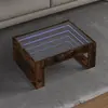 Image de Table Basse Avec Led Infini Chêne Fumé 70x53x30 Cm Vidaxl
