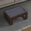 Image de Table Basse Avec Led Infini Chêne Marron 70x53x30 Cm Vidaxl