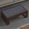 Image de Table Basse Avec Led Infini Chêne Marron 90x53x30 Cm Vidaxl