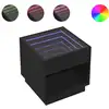 Image de Table Basse Avec Led Infini Noir 50x50x50 Cm Vidaxl