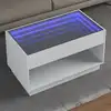 Image de Table Basse Avec Led Infini Blanc 90x50x50 Cm Vidaxl