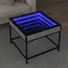 Image de Table Basse Avec Led Infinity Sonoma Gris 50x50x41 Cm Vidaxl