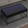 Image de Table Basse Avec Led Infini Noir 90x50x41 Cm Vidaxl