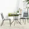 Image de Ensemble De Chaises De Jardin Empilables 3 Pcs Anthracite Vidaxl