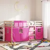 Image de vidaXL Lit superposé sans matelas rose 80x200 cm bois de pin massif 3283900