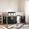 Image de vidaXL Lit superposé sans matelas 90x190 cm bois de pin massif 3283937