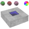 Image de Table Basse Avec Led Infini Gris Béton 100x100x40 Cm Vidaxl