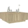 Image de Table Basse Chêne Sonoma 100x100x40 Cm Bois D'ingénierie Vidaxl