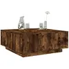 Image de Table Basse Chêne Fumé 100x100x40 Cm Bois D'ingénierie Vidaxl