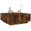 Image de vidaXL Table basse chêne fumé 100x100x40 cm bois dingénierie 3284053