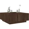 Image de Table Basse Chêne Marron 100x100x40 Cm Bois D'ingénierie Vidaxl