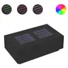 Image de Vidaxl table basse avec led infini noir 116x69x40 cm