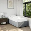 Image de vidaXL Cadre de lit sans matelas gris clair 90x200 cm tissu 3284443