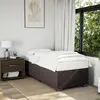 Image de Cadre De Lit Sans Matelas Marron Foncé 100x200 Cm Tissu Vidaxl