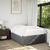 Image de vidaXL Cadre de lit sans matelas gris foncé 120x190 cm tissu 3284458