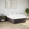 Image de Cadre De Lit Sans Matelas Marron Foncé 160x200 Cm Tissu Vidaxl