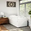 Image de Cadre De Lit Sans Matelas Blanc 90x190 Cm Similicuir Vidaxl