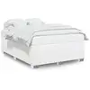 Image de Vidaxl cadre de lit sans matelas blanc 140x190 cm similicuir
