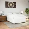 Image de Cadre De Lit Sans Matelas Blanc 140x200 Cm Similicuir Vidaxl