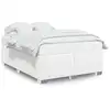 Image de Vidaxl cadre de lit sans matelas blanc 160x200 cm similicuir