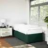 Image de Cadre De Lit Sans Matelas Vert Foncé 90x190 Cm Velours Vidaxl