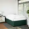 Image de Cadre De Lit Sans Matelas Vert Foncé 120x190 Cm Velours Vidaxl