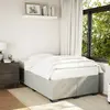 Image de Cadre De Lit Sans Matelas Gris Clair 120x200 Cm Velours Vidaxl