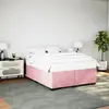 Image de Cadre De Lit Sans Matelas Rose 140x190 Cm Velours Vidaxl