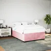 Image de vidaXL Cadre de lit sans matelas rose 140x190 cm velours 3284636