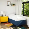 Image de Cadre De Lit Sans Matelas Bleu 80x200 Cm Tissu Vidaxl