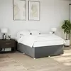 Image de Cadre De Lit Sans Matelas Gris Foncé 140x200 Cm Tissu Vidaxl