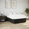 Image de Cadre De Lit Sans Matelas Noir 140x200 Cm Tissu Vidaxl