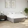 Image de Cadre De Lit Sans Matelas Taupe 160x200 Cm Tissu Vidaxl