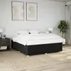 Image de Cadre De Lit Sans Matelas Noir 200x200 Cm Tissu Vidaxl