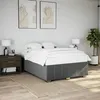 Image de vidaXL Cadre de lit sans matelas gris foncé 140x200 cm tissu 3284840