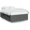 Image de Vidaxl cadre de lit sans matelas gris foncé 140x200 cm tissu