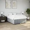 Image de Cadre De Lit Sans Matelas Gris Clair 160x200 Cm Tissu Vidaxl