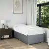 Image de Cadre De Lit Sans Matelas Gris Clair 80x200 Cm Tissu Vidaxl