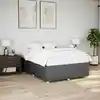 Image de Cadre De Lit Sans Matelas Gris Fonc © 140x190 Cm Tissu Vidaxl