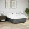 Image de vidaXL Cadre de lit sans matelas gris foncé 140x200 cm tissu 3284943