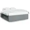 Image de Vidaxl cadre de lit sans matelas gris clair 180x200 cm tissu