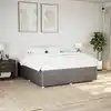 Image de Cadre De Lit Sans Matelas Taupe 180x200 Cm Tissu Vidaxl