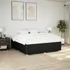Image de Cadre De Lit Sans Matelas Noir 200x200 Cm Tissu Vidaxl