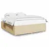 Image de Vidaxl cadre de lit sans matelas crème 200x200 cm tissu