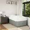 Image de Cadre De Lit Sans Matelas Gris Clair 90x190 Cm Velours Vidaxl