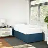 Image de Cadre De Lit Sans Matelas Bleu 90x200 Cm Velours Vidaxl