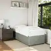 Image de Cadre De Lit Sans Matelas Gris Clair 100x200 Cm Velours Vidaxl