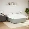 Image de Cadre De Lit Sans Matelas Gris Clair 140x190 Cm Velours Vidaxl