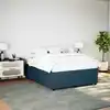 Image de Cadre De Lit Sans Matelas Bleu 140x200 Cm Velours Vidaxl