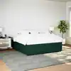 Image de Cadre De Lit Sans Matelas Vert Foncé 180x200 Cm Velours Vidaxl